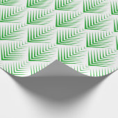 アイリッシュグリーンアートデコ幾何学模様2 ラッピングペーパー (角)