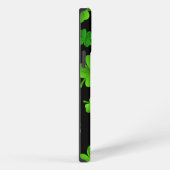 アイリッシュグリーンクローバーズフォーリーフラッキー iPhoneケース (右側面)