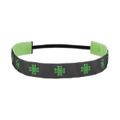 アイリッシュグリーンケルト結び目模様 アスレチックヘッドバンド (正面)