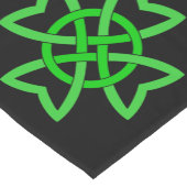 アイリッシュグリーンケルト結び目模様 ショートテーブルランナー (コーナー)