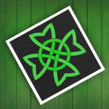 アイリッシュグリーンケルト結び目模様