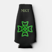 アイリッシュグリーンケルト結び目模様 ボトルクーラー (正面)