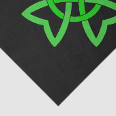 アイリッシュグリーンケルト結び目模様 薄葉紙 (詳細)