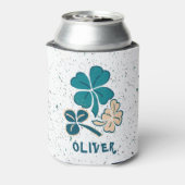 アイリッシュグリーンシャムロッククローバパーソナライズされたー 缶クーラー (缶裏面)