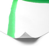 アイリッシュグリーンシャムロックシンプル |聖パトリックの日 ポスター (角)