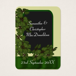 アイリッシュグリーンシャームロック感謝してい結婚式の引き出物ユーラベル