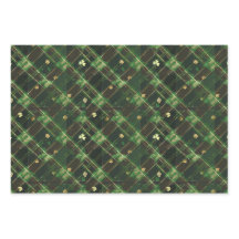 アイリッシュグリーンセントパトリックタータンチェックプレイドセット3