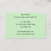 アイリッシュグリーンドラゴンケルト 名刺 (裏面)