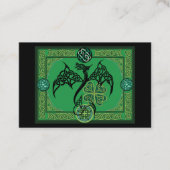 アイリッシュグリーンドラゴンケルト 名刺 (正面)