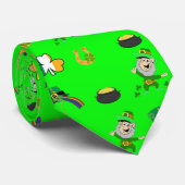 アイリッシュグリーンレプレシャンロックst.patrickの日 ネクタイ (ロール)