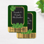 アイリッシュグリーン結婚式の引き出物感謝していユーラベル (デスク)