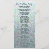 アイリッシュグリーン結婚式 プログラム (裏面)