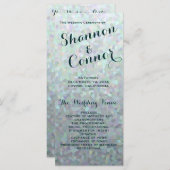 アイリッシュグリーン結婚式 プログラム (正面/裏面)