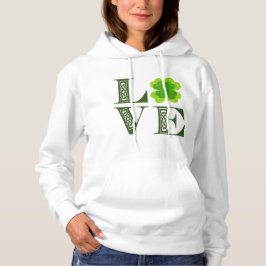アイリッシュグリーン・クローバー・シャムロック・ケルトノット LOVE Tシャツ