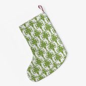 アイリッシュケルトのシャムロッククリスマスストッキング スモールクリスマスストッキング (裏面 (吊り時))