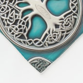 アイリッシュケルトのタイル フリースブランケット (角)