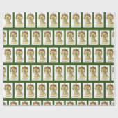 アイリッシュケルト三位一体ノットエンジェル ラッピングペーパー (フラット)