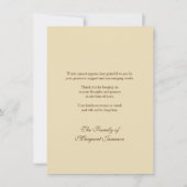 アイリッシュケルト十字フローラ弔意 サンキューカード (裏面)