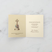 アイリッシュケルト十字フローラ弔意 サンキューカード (内部)