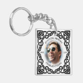 アイリッシュケルト結び目模様写真記念の葬儀 キーホルダー (正面左)