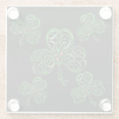 アイリッシュケルト芸術 ガラスコースター (裏面)