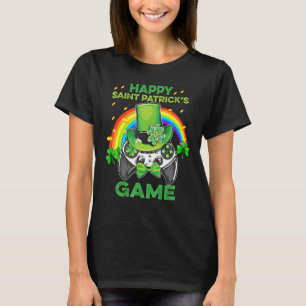 アイリッシュゲーマーゲーミングコントローラーハッピーサンパトリック Tシャツ