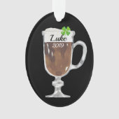 アイリッシュコパーソナライズされたーヒ オーナメント (正面)