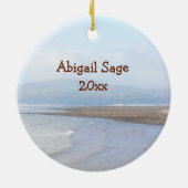 アイリッシュコーストラインと恵み祈りの言葉 パーソナライズされた セラミックオーナメント (裏面)