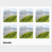 アイリッシュコーストラ賛美イン祈りの言葉 スクエアシール (シート)