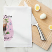 アイリッシュコーヒーカクテルレシピホリデークリスマス キッチンタオル (四つ折り)