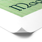 アイリッシュコーヒーキャットセントパトリックのデイアートプリント ポスター (角)