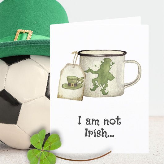 アイリッシュコーヒーバッグクローバーおもしろいSt patricks dayカード 案内状
