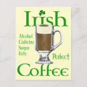 アイリッシュコーヒー愛好家の贈り物 ポストカード (正面)