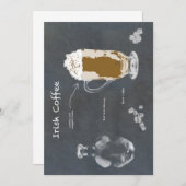 アイリッシュコーヒー 招待状 (正面/裏面)
