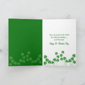 アイリッシュゴールデンレトリバーと金ゴールドのポット シーズンカード (内部)