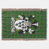 アイリッシュサベージコートオブアームズ家紋アイルランド スローブランケット (正面)