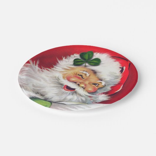 アイリッシュサンタ、アイリッシュクリスマス、アイルランド、アイルランド ペーパープレート (アングル)