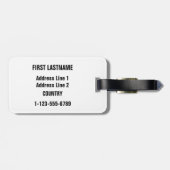 アイリッシュシェーカスタムズの荷物タグ ラゲッジタグ (裏面横)