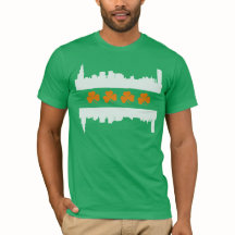 アイリッシュシカゴスカイライン国旗の聖パトリックの日