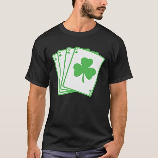アイリッシュシャムロおもしろいックトランプズSt. Patrick's D Tシャツ (正面)