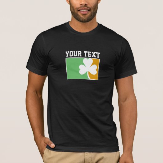 アイリッシュシャムロックのカスタマイズ Tシャツ (正面)