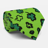アイリッシュシャムロックをテーマにした ネクタイ (ロール)