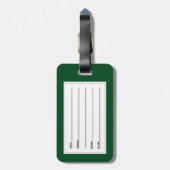 アイリッシュシャムロックシンボル ラゲッジタグ (裏面縦)