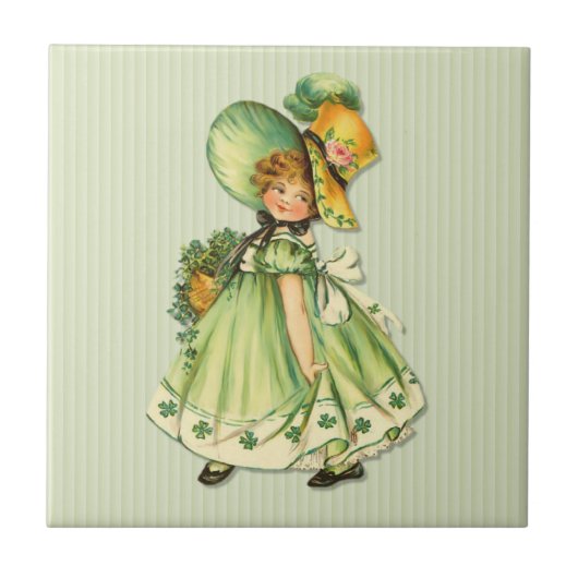 アイリッシュシャムロックスタッロールガール タイル (正面)