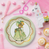 アイリッシュシャムロックスタッロールガール ペーパープレート (パーティー)