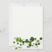 アイリッシュシャムロックスワーズリハーサルディナー招待状 招待状 (裏面)