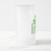 アイリッシュシャムロックマグ フロストグラスビールジョッキ (中央)