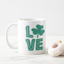 アイリッシュシャムロックラブSt patricks day コーヒーマグカップ