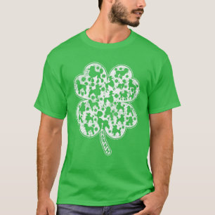 アイリッシュシャムロックリーフトイプードルドッグセントパトリックD Tシャツ