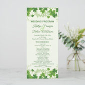 アイリッシュシャムロック結婚式 プログラム (スタンド正面)